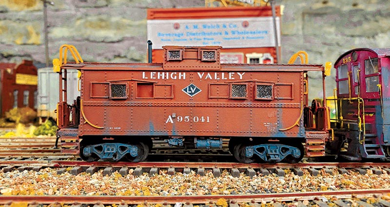 Lehigh Valley Caboose Kitbash in HO Scale