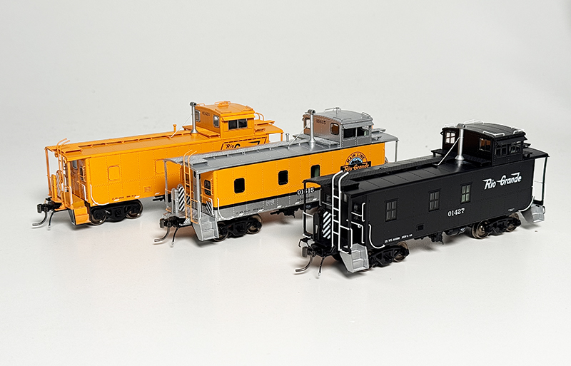 Rapido Releases Rio Grande Steel Riveted Cabooses in HO