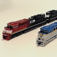 N scale EMD SD70ACes from Broadway Limited
